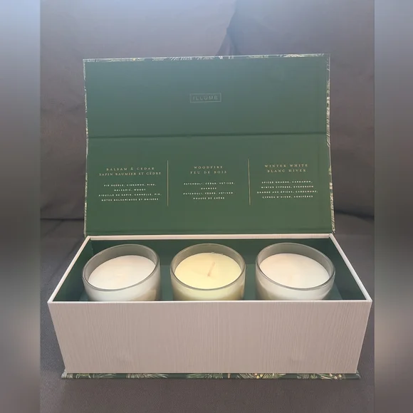 Illume Northern Woods Candle Gift Box, Set of 3 🕯 - Picture 4 of 4